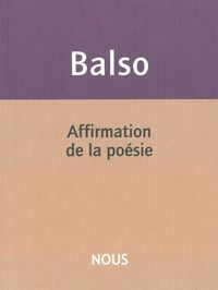 Affirmation de la poésie
