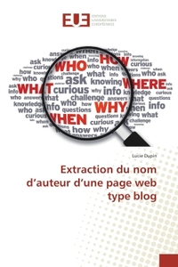 Extraction du nom d'auteur d'une page web type blog