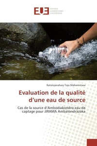 Evaluation de la qualite d'une eau de source