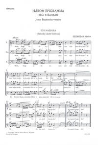 THREE EPIGRAMS IN OLD STYLE