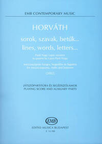 LINES, WORDS, LETTERS... TO POEMS BY PARTI NAGY FO