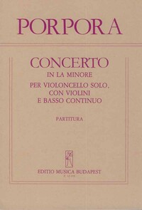 CONCERTO IN LA MINORE PER VIOLONCELLO SOLO, CON