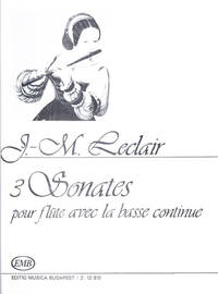 3 SONATEN FLUTE TRAVERSIERE