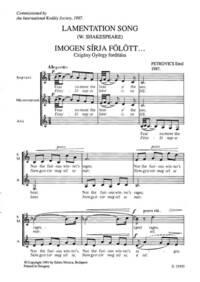 LAMENTATION SONG CHANT