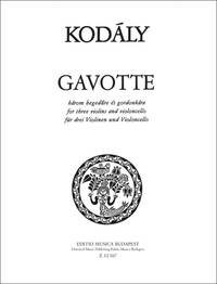 GAVOTTE FUR DREI VIOLINEN UND VIOLONCELLO MUSIQUE D'ENSEMBLE