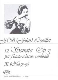 12 SONATE III OP. 3 FLUTE TRAVERSIERE