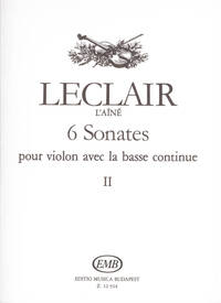 6 SONATEN II FUR VIOLINE UND BASSO CONTINUO VIOLON