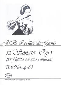 12 SONATE II OP. 1 NR. 4-6 FLUTE TRAVERSIERE