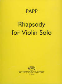 RHAPSODY FOR VIOLIN SOLO VIOLON
