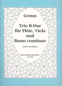 TRIO B-DUR FUR FLOTE, VIOLA UND BASSO CONTINUO -PARTITION+PARTIES SEPAREES