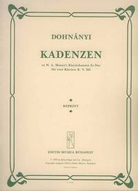 KADENZEN ZU MOZART'S KLAVIERKONZERT ES-DUR, K. 365 PIANO