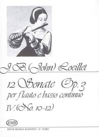 12 SZONATA IV OP. 3 FLUTE TRAVERSIERE