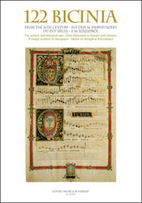 122 BICINIA FROM THE 16TH CENTURY CHANT
