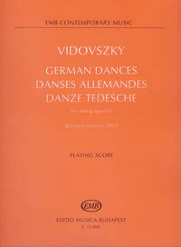 GERMAN DANCES FOR STRING QUARTET - 1989, REVISED MUSIQUE D'ENSEMBLE