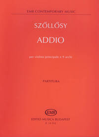 ADDIO PER VIOLINO PRINCIPALE E 9 ARCHI ORCHESTRE