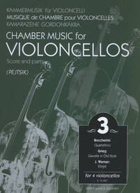 CHAMBER MUSIC FOR/ KAMMERMUSIK FUR VIOLONCELLI 3 -PARTITION+PARTIES SEPAREES