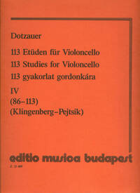 113 ETUDEN - VOLUME 4 VIOLONCELLE