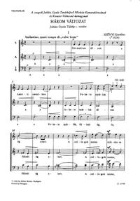 HAROM VALTOZAT CHANT