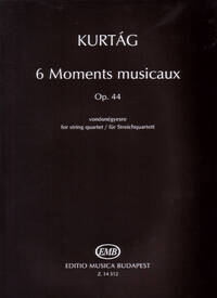 6 MOMENTS MUSICAUX FUR STREICHQUARTETT OP.44 MUSIQUE D'ENSEMBLE