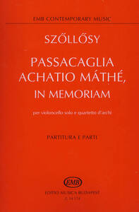 PASSACAGLIA ACHATIO MATHE IN MEMORIAM