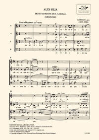 AUDI FILIA MOTETTA FESTIVA DE S. CAECILIA (GRADU CHANT