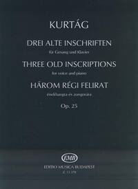DREI ALTE INSCHRIFTEN OP. 25 CHANT