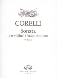 SONATA PER VIOLINO E BASSO CONTINUO OP. 5, NO. 8 - VIOLON ET PIANO - RECUEIL