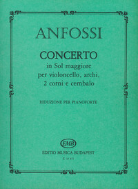 CONCERTO IN SOL MAGGIORE PER VIOLONCELLO, ARCHI, VIOLONCELLE