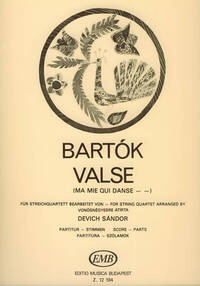 VALSE (MA MIE QUI DANSE... AUS 14 BAGATELLEN) FU MUSIQUE D'ENSEMBLE