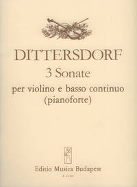 3 SONATE PER VIOLINO E BASSO CONTINUO (PIANOFORTE) VIOLON