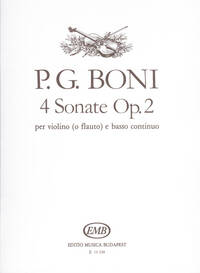 4 SONATE PER VIOLINO E BASSO CONTINUO OP. 2 VIOLON