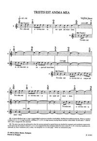 TRISTIS EST ANIMA ME CHANT