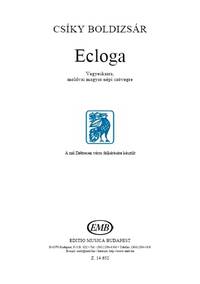 ECLOGA FOR MIXED VIOCES ON MODOVAN HUNGARIAN FOLK CHANT