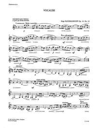 VOCALISE OP. 34, NO. 14 CLARINETTE