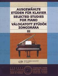 AUSGEWAHLTE ETUDEN III FUR KLAVIER PIANO