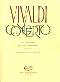 CONCERTO IN LA MINORE OP. 3, NO. PER VIOLINO, ARC VIOLON
