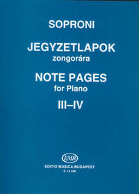 NOTE PAGES FOR PIANO PIANO