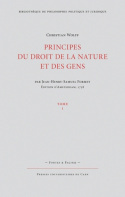 Principes du droit de la nature et des gens, Tome 1 (Nouvelle édition)