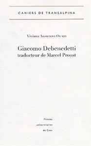 Giacomo Debenedetti traducteur de Marcel Proust