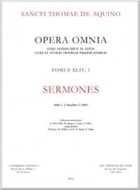 OPERA OMNIA - TOME 44,1 SERMONES