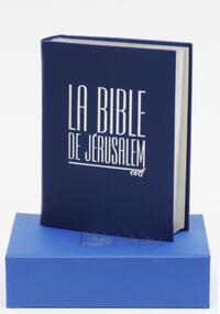 LA BIBLE DE JERUSALEM - MAJOR CUIR BLEU