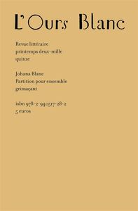 PARTITION POUR ENSEMBLE GRIMACANT