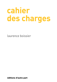 CAHIER DES CHARGES