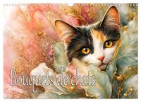Bouquets de chats (Calendrier mural 2027 DIN A3 vertical), CALVENDO calendrier mensuel