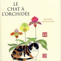 Le chat à l'orchidée