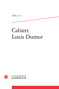 Cahiers Louis Dumur