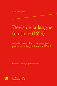 Devis de la langue française (1559)