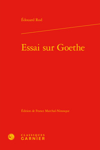 Essai sur Goethe