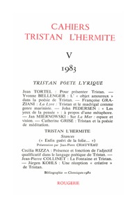 Cahiers Tristan L'Hermite