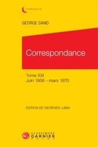 CORRESPONDANCE TOME XXI JUIN 1868 MARS 187